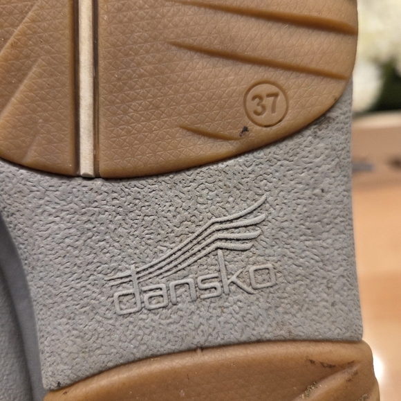 Dansko Renae Sneaker Womens Size EU 37 Gray Nappa Leather Lace Up Casual Shoes - Picture 9 of 10